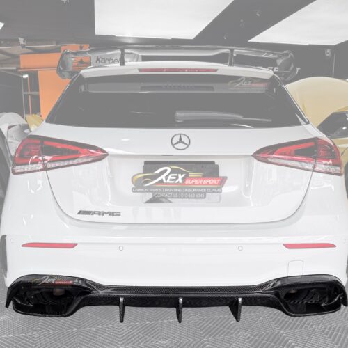 A-CLASS W177 A200 A250 A35 A45s Rear Diffuser Super Sport Carbon