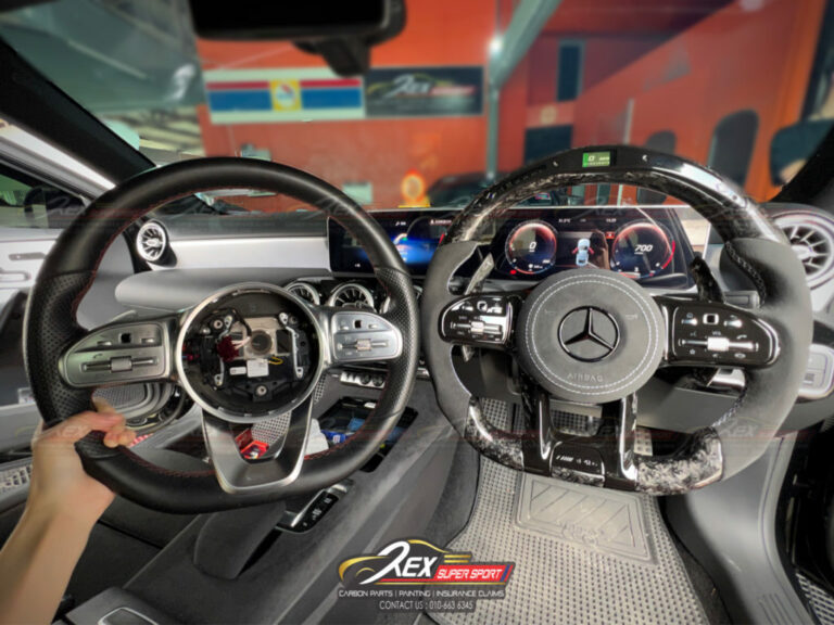 CLA W118 / A - Class W177 V177 LED Performance Forged Carbon Steering