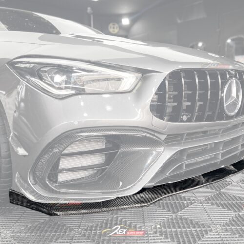 CLA W118 200 250 45s AMG Front Lip P Carbon
