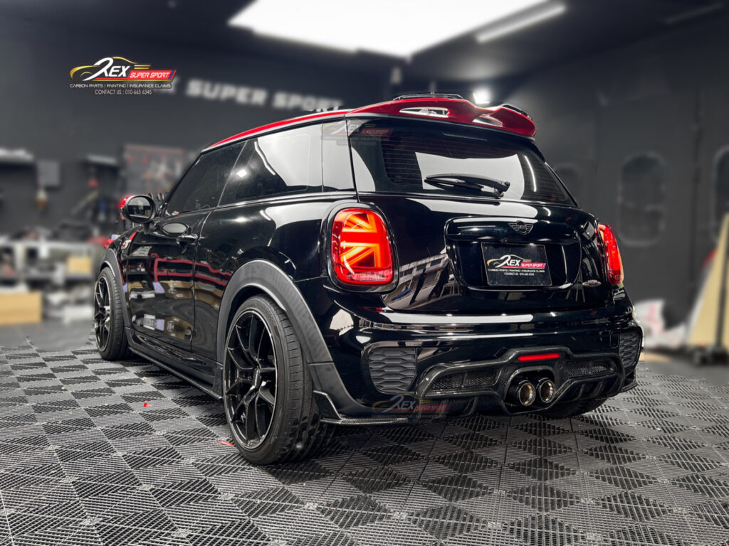 MINI Cooper S JCW F55 F56 Rear Bumper Lip Carbon - Rexsupersport ...