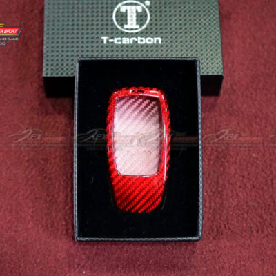 New Mercedes All Models Carbon Fiber Key Cover - Red
