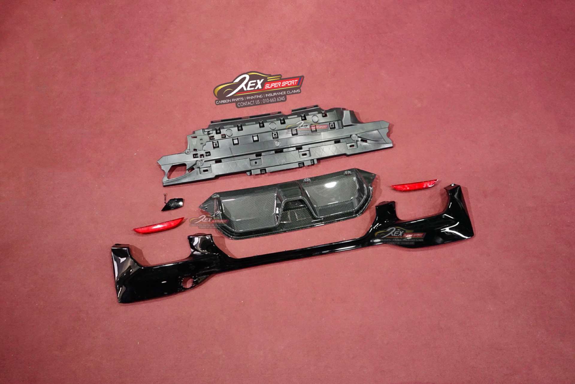 BMW G30 Rear Diffuser M5 Dry Carbon Rexsupersport Specializes In bmw-g30-rear-diffuser-m5-dry-carbon-rexsupersport-specializes-in