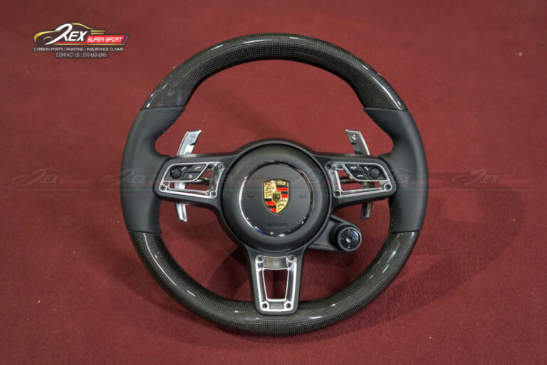 Porsche GT Steering Wheel Full Set Carbon With Sport Chrono Button