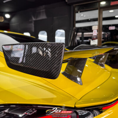 Porsche Cayman 718 Rear Spoiler Paktechz Dry Carbon