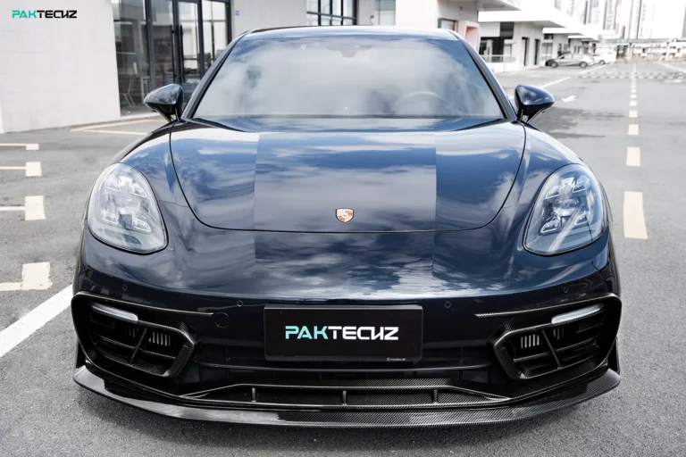 Porsche Panamera 971 Front Bumper Trim Paktechz Dry Carbon