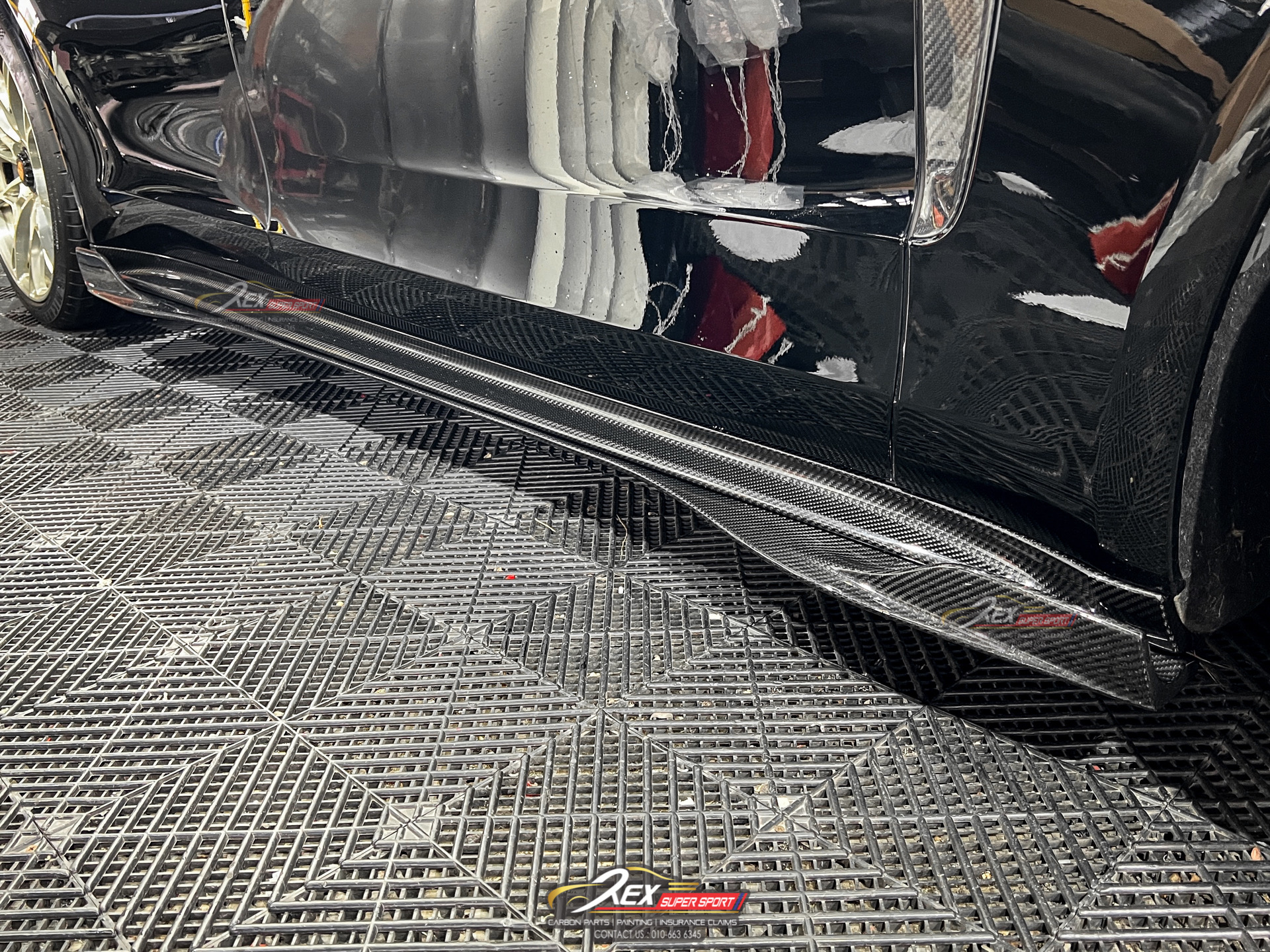 Porsche Panamera 971 Side Skirt OEM Dry Carbon - Rexsupersport