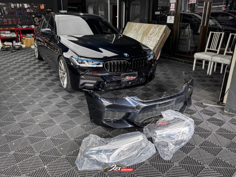 BMW G30 Upgrade LCI M5 Front Bumper And Head Lamp