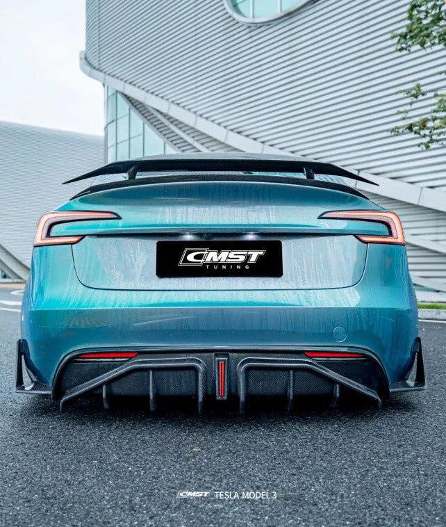 CMSTTuningTeslaModel3HighlandCarbonFrontLip_FrontCanards_RearDiffuser_Canards_SideSkirts_RearSpoiler_Hood_MirrorCaps_9_3c90873b-0d57-46f4-a8e3-8c4c42a19da8_1024x1024@2x