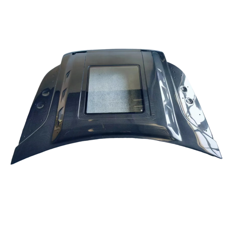 Defender 90 110 Front Bonnet With Glass Dry Carbon