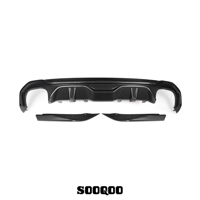 BMW G26 Rear Diffuser Sooqoo Double Tip Dry Carbon