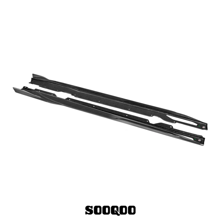 BMW G26 Side Skirt Lip Sooqoo Dry Carbon