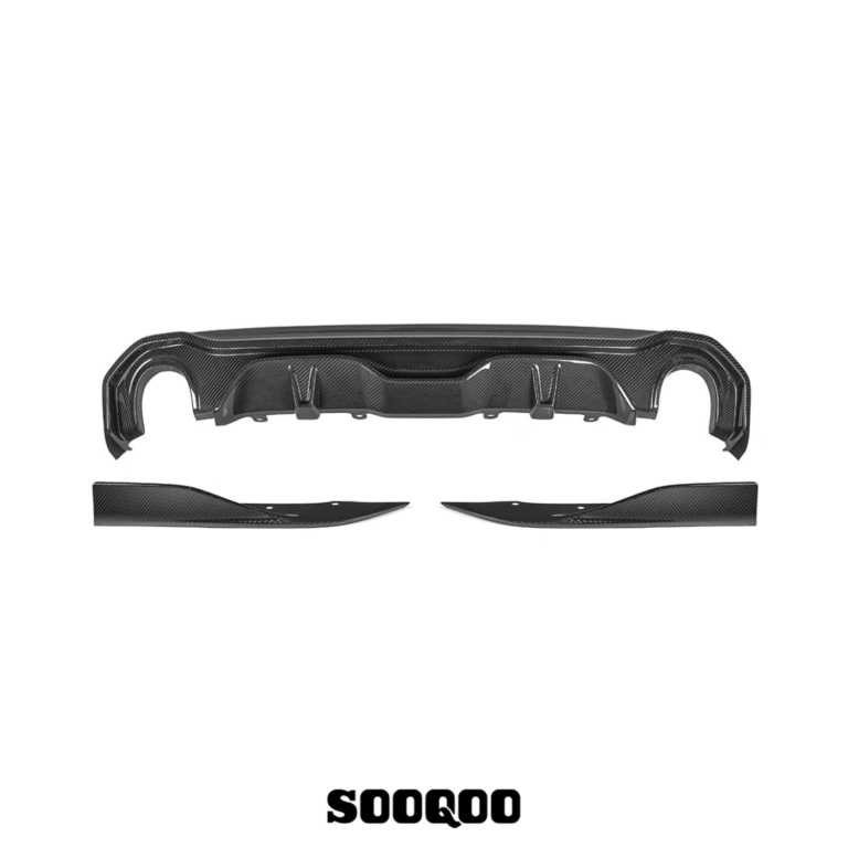 BMW G26 Rear Diffuser Sooqoo Single Tip Dry Carbon