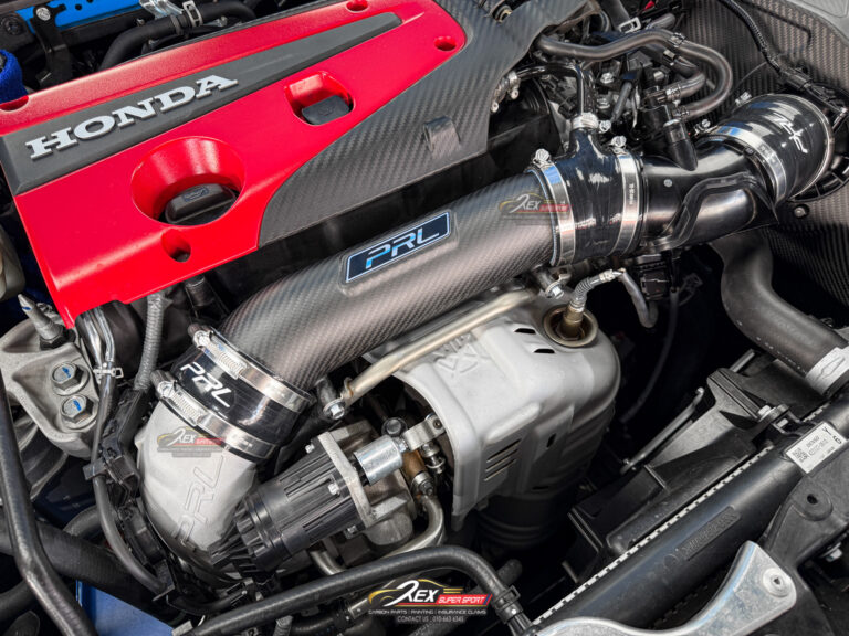 Honda FL5 Type R PRL Turbocharger Inlet Pipe Kit Dry Carbon