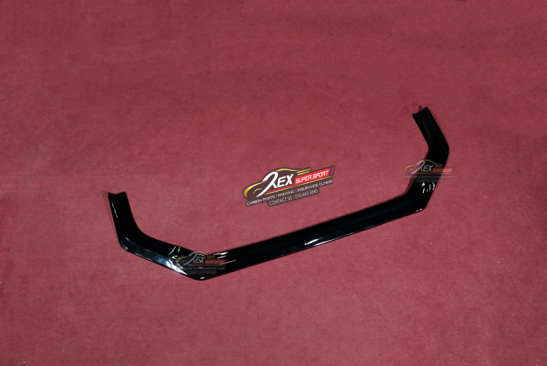 Honda Civic FE Front Lip Thai V2 Black