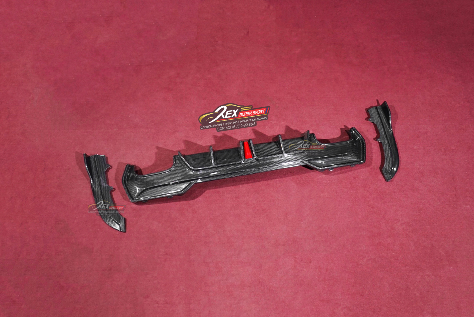 BMW G22 G23 Rear Diffuser TAKD LED Dry Carbon - Rexsupersport ...