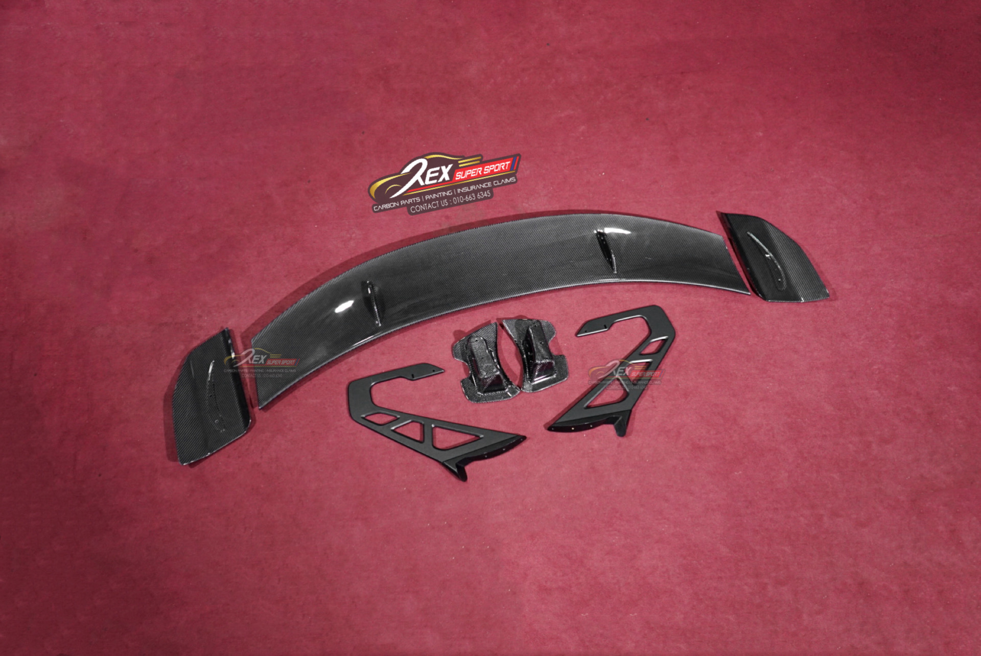 Supra A90 Spoiler GT AD V3 Swan Neck Dry Carbon - Rexsupersport