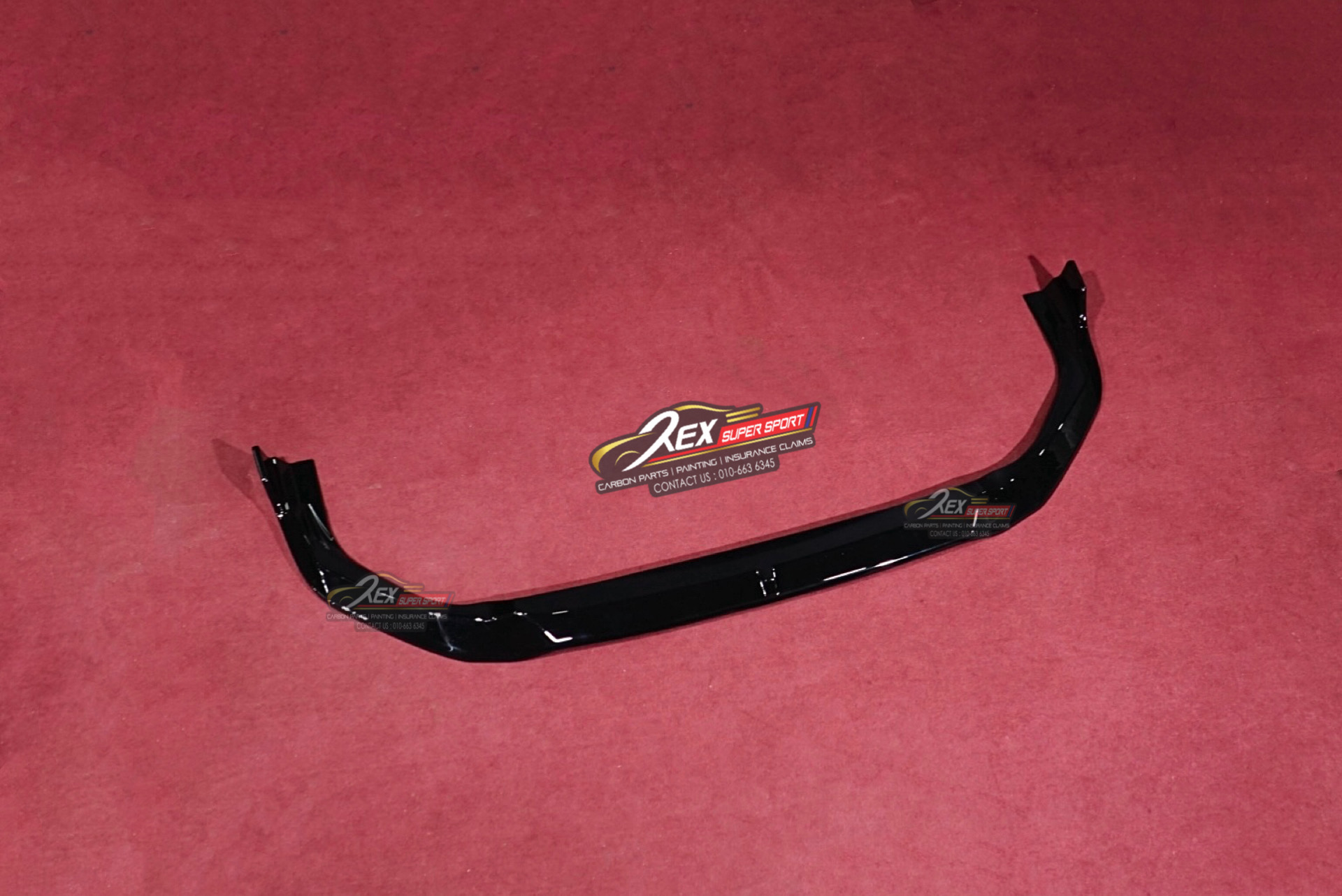 Honda Civic FE Front Lip Classic Black Facelift