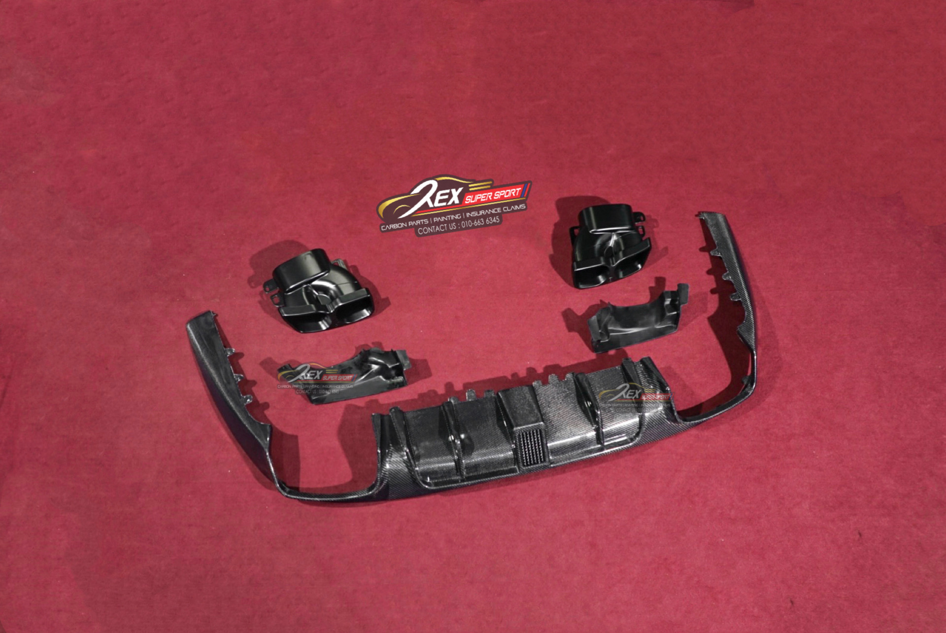 E Coupe W238 Rear Diffuser B Carbon