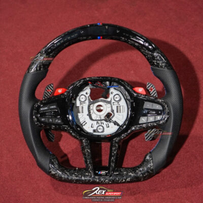 BMW G-Series CSL Steering Wheel LED Forged Carbon