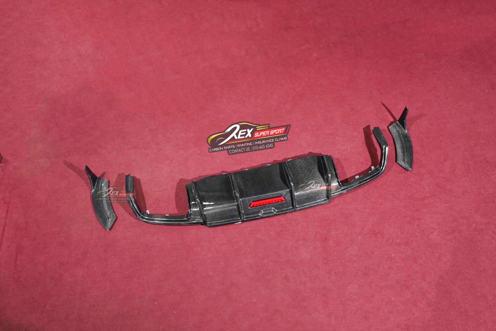 Audi Mk3 TTS Rear Diffuser Carbon