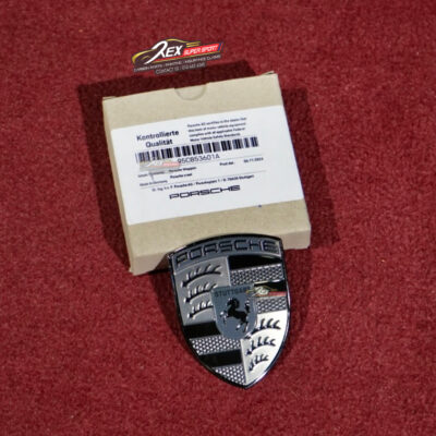 Porsche Emblem Logo Badge Front Bonnet Ori Black