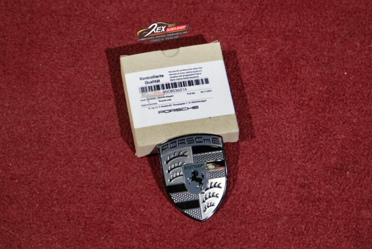 Porsche Emblem Logo Badge Front Bonnet Ori Black
