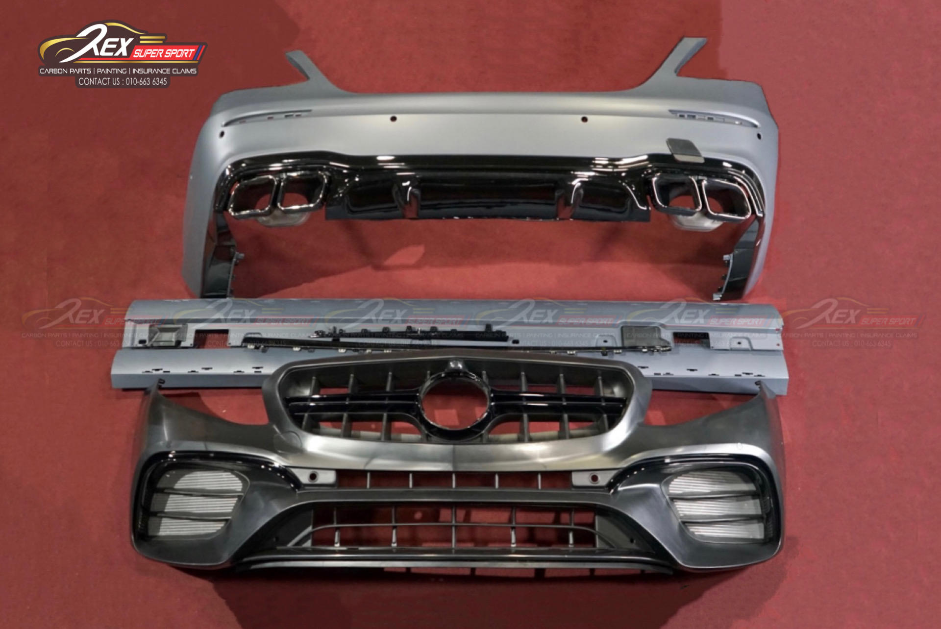 E-Class W213 Pre-Facelift Conversion E63 Bodykit Bumper Set