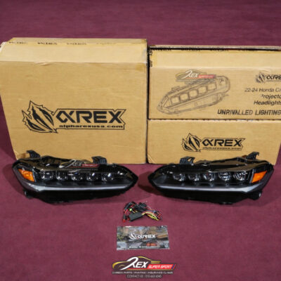 Honda FL5 Type R Head Lamp AlphaRex OVA LED Projector