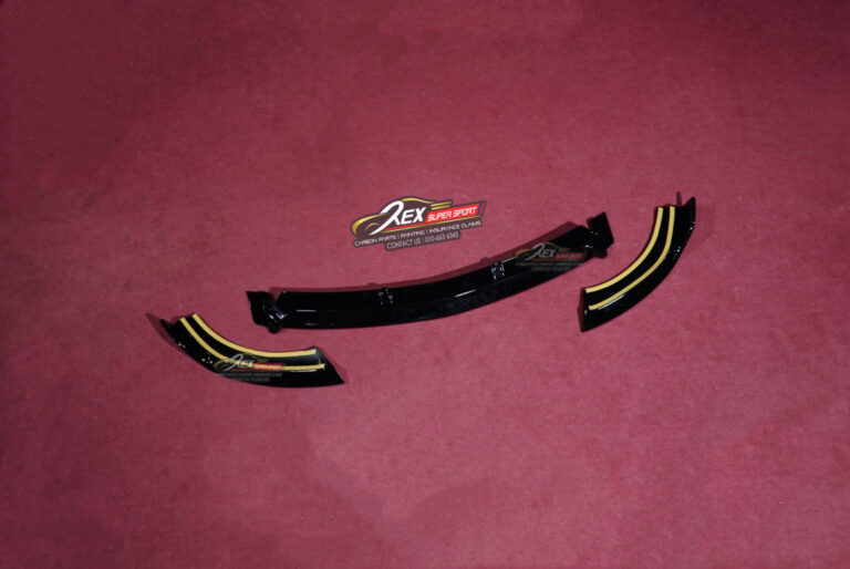 E-CLASS W213 Front Lip Black Bra