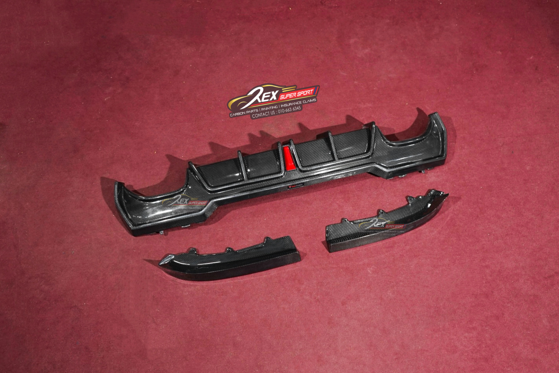 BMW G22 G23 Rear Diffuser TAKD V3 Dry Carbon - Rexsupersport ...