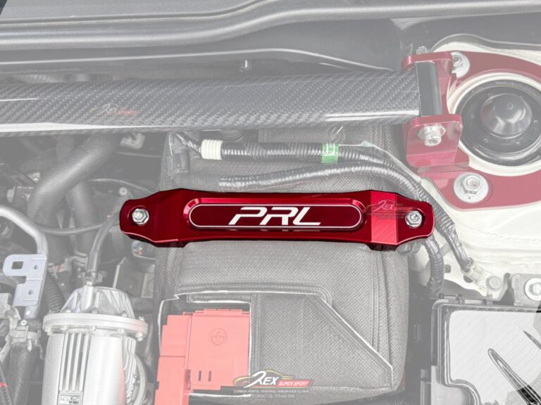 Honda FK8 FL5 Type R PRL Billet Battery Tie Down Red Bracket