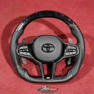 Supra A90 CSL Style Steering LED Leather