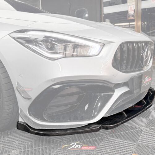 CLA W118 200 250 45s AMG Front Lip Max Carbon