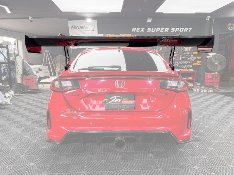 Honda FL5 Type R Rear Spoiler AR Swan Neck 67'' Dry Carbon 1:1 (Version 2)