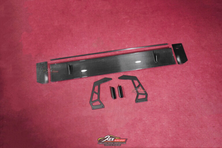 Honda FL5 Type R Rear Spoiler AR Swan Neck 67'' V2 1:1 Dry Carbon