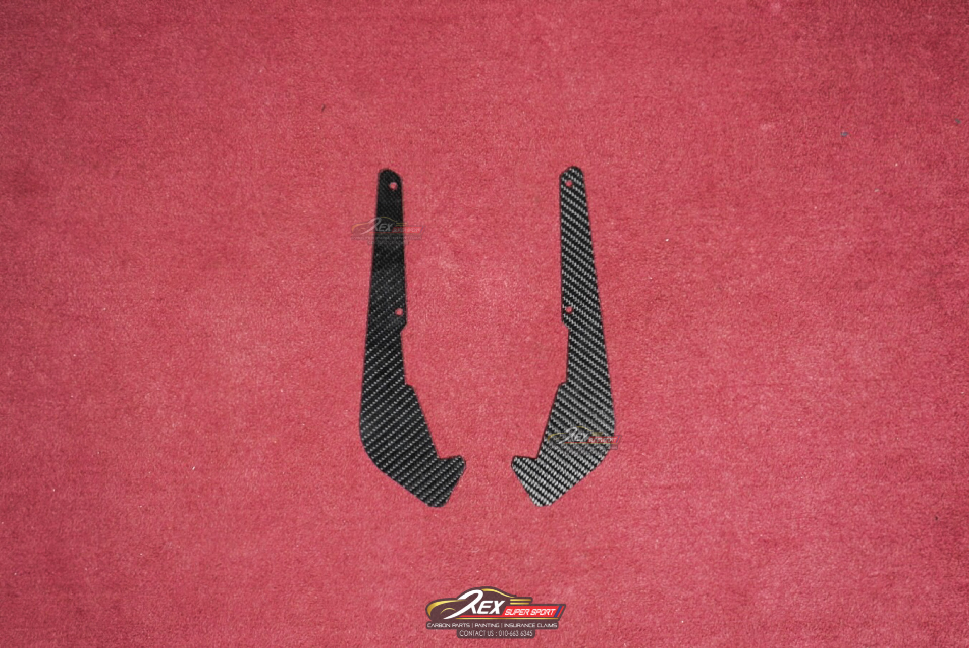 BMW G87 M2 Front Splash Guards Dry Carbon