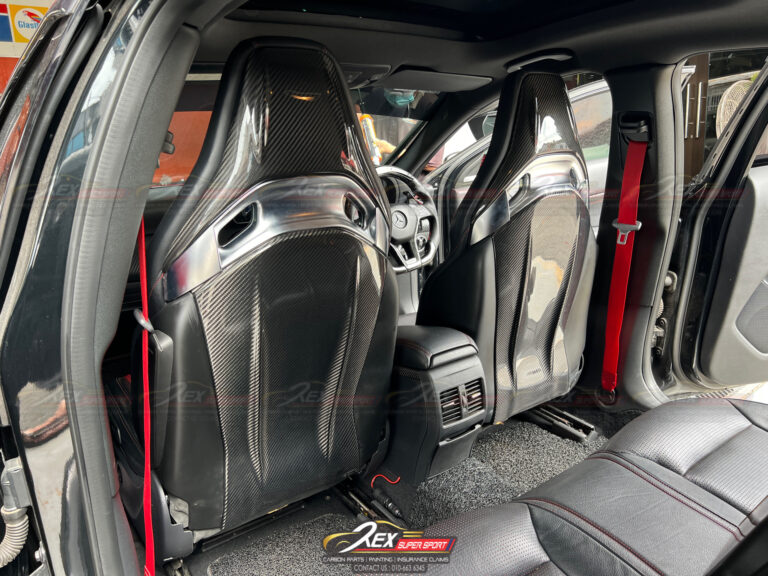 Mercedes C63 A45 A45s CLA45s Seat Cover Dry Carbon