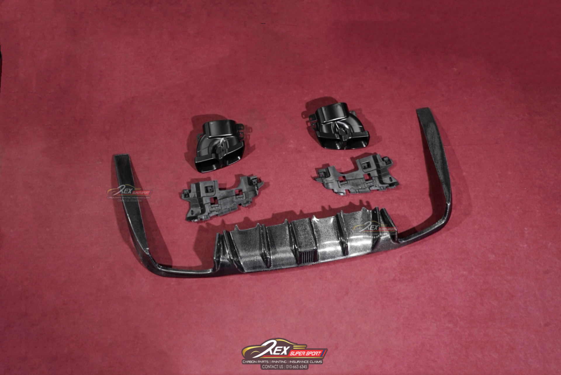 E-CLASS W213 Rear Diffuser B Carbon